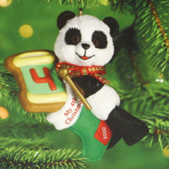 Hallmark Keepsake Ornament 2000 Panda Bear - Picture 2 of 3